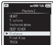OLYMPUS DM-3,  DM-5,  DM-650,  DM-670 - When searching using the [Playlists] search - 6