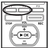OLYMPUS DM-3, DM-5, DM-650, DM-670 - How to begin segment repeat playback - 2