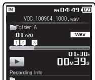 OLYMPUS DM-3, DM-5, DM-650, DM-670 - Clearing an index mark - 3