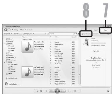 OLYMPUS DM-3,  DM-5,  DM-650,  DM-670 - Click the [Play] tab to open the list window. - 3
