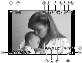OLYMPUS E-P5 - Monitor display during playback - 1