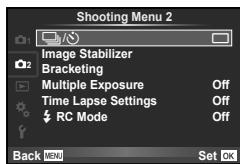 OLYMPUS E-P5 - Setting the self timer ( - 1