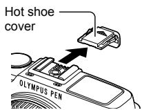OLYMPUS E-P5 - - Attaching and removing an electronic viewfinder - 1
