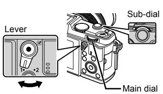 OLYMPUS E-P5 - Choosing aperture and shutter speed (M manual mode) - 1