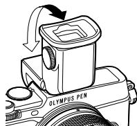 OLYMPUS E-P5 - Using a diopter adjustment dial - 2