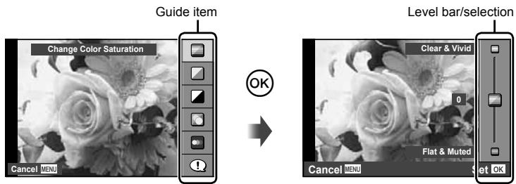OLYMPUS E-P5 - Using live guides - 1