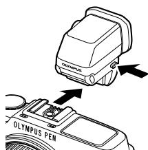 OLYMPUS E-P5 - - Attaching and removing an electronic viewfinder - 3