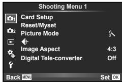 OLYMPUS E-P5 - - Shooting Menu 1/Shooting Menu 2 - 1