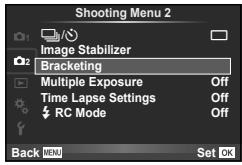 OLYMPUS E-P5 - Varying settings over a series of photographs (bracketing) - 1