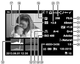 OLYMPUS E-P5 - Monitor display during playback - 2