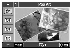 OLYMPUS E-P5 - Rotate the mode dial to ART. - 1