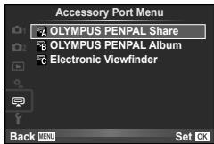 OLYMPUS E-P5 - Accessory Port Menu - 1