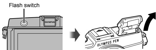 OLYMPUS E-P5 - Using a flash (flash photography) - 1