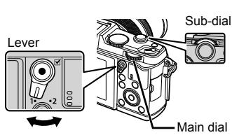 OLYMPUS E-P5 - Choosing shutter speed (S shutter-priority mode) - 1