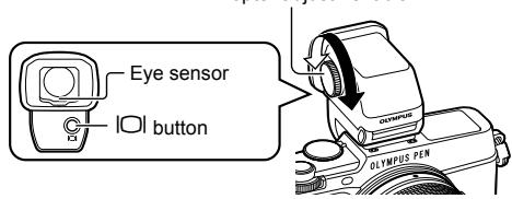 OLYMPUS E-P5 - Using a diopter adjustment dial - 1