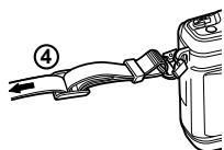 OLYMPUS E-P5 - Attaching the strap - 2