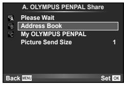 OLYMPUS E-P5 - ■ Editing the address book - 1
