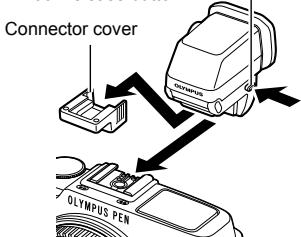 OLYMPUS E-P5 - - Attaching and removing an electronic viewfinder - 2