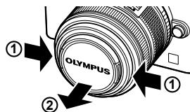 OLYMPUS E-PM1 - Attaching a lens to the camera - 5
