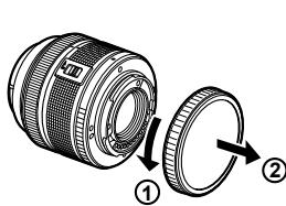 OLYMPUS E-PM1 - Attaching a lens to the camera - 1