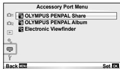 OLYMPUS E-PM1 - Receiving images/adding a host - 1