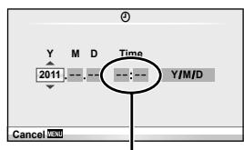 OLYMPUS E-PM1 - Set the date and time. - 1