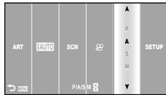 OLYMPUS E-PM1 - Choosing aperture (A aperture-priority mode) - 1