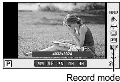 OLYMPUS E-PM1 - Choosing a record mode - 1