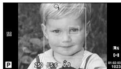 OLYMPUS E-PM1 - Press the shutter button halfway to focus. - 2