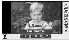 OLYMPUS E-PM1 - Taking pictures using face priority - 1