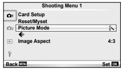 OLYMPUS E-PM1 - Processing options (picture mode) - 1