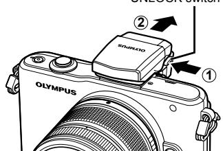 OLYMPUS E-PM1 - Removing the Flash Unit - 1
