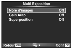 OLYMPUS E-M10 - Enregistrement de plusieurs expositions dans une image seule (multi exposition) - 1