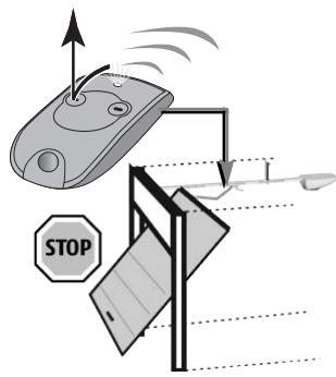 SOMFY GDK 4000 - Utilisation de la télécommande porte fermée - 2