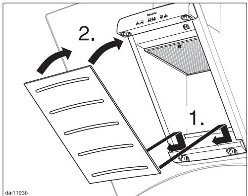 MIELE DA 289-3 - Removing the grease filter - 2