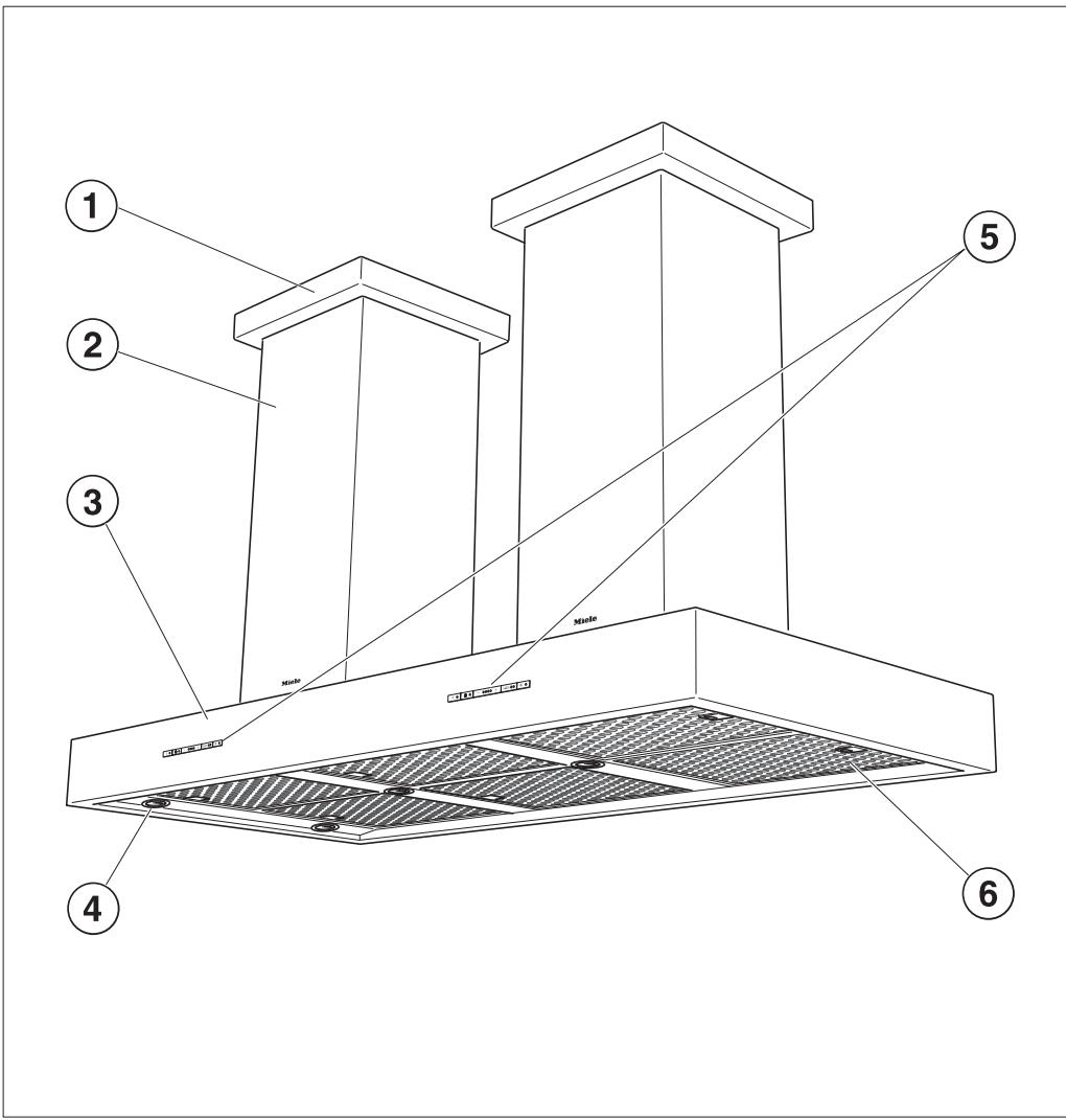 MIELE DA 5341 D  - INSTALLATION - WARNING TO REDUCE THE RISK OF FIRE USE ONLY METAL DUCTWORK. - 2