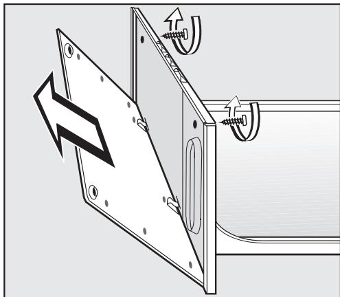 MIELE ESW 700-25 - Dimensions du panneau - 1
