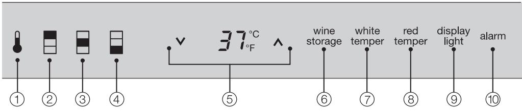 MIELE KWT1601SF - Control panel - 1