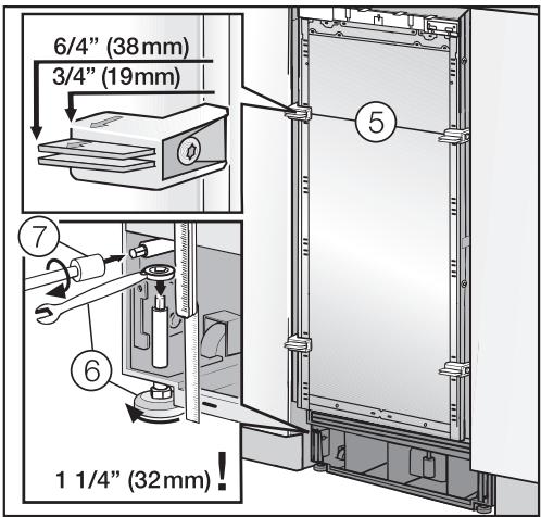 MIELE KWT1601VI - Aligning the appliance - 1