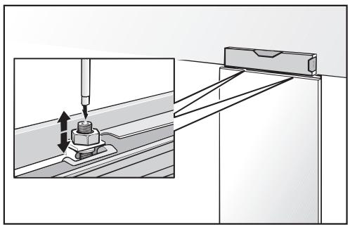 MIELE KWT1601VI - Attaching and aligning the custom door front - 2