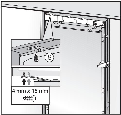 MIELE KWT1601VI - Attaching the appliance to the installation niche - 1