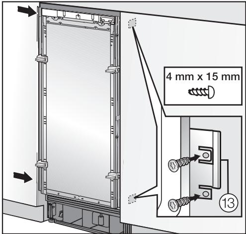 MIELE KWT1601VI - Attaching the appliance to the installation niche - 7