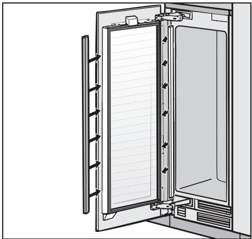 MIELE KWT1601VI - Attaching and aligning the custom door front - 4