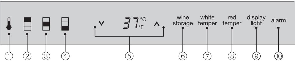 MIELE KWT1611SF - Control panel - 1