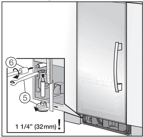 MIELE KWT1611SF - Aligning the appliance - 1