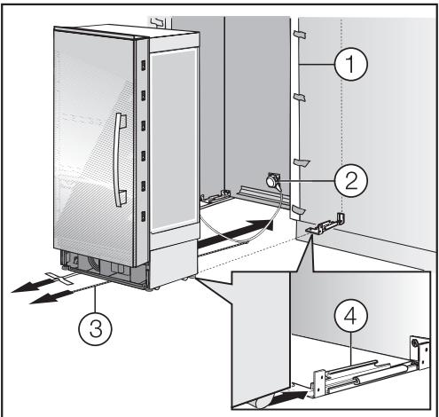 MIELE KWT1611SF - Sliding the appliance into the installation niche - 2