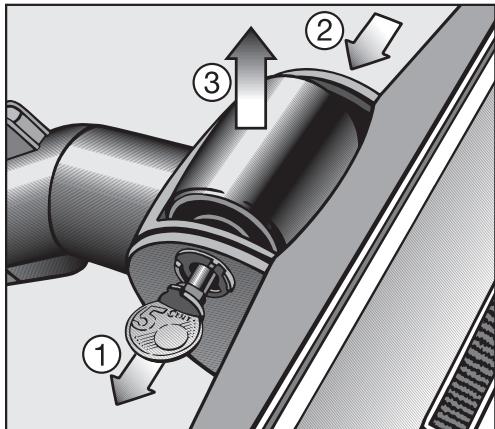 MIELE S 5980 - Servicing the floor roller - 1