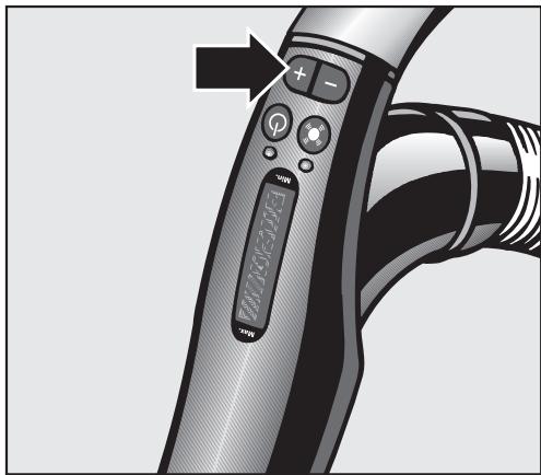 MIELE S 5980 - Adjusting the suction - 1