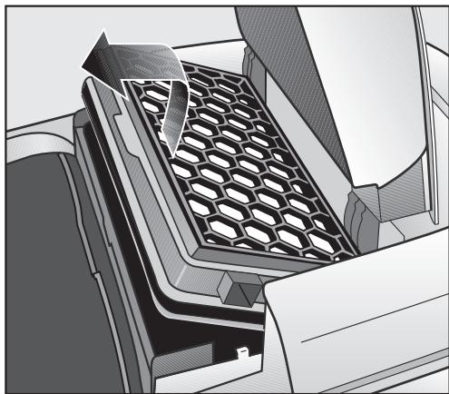 MIELE S5211 - Comment remplacer les filtres actif air clean et actif HEPA ? - 1