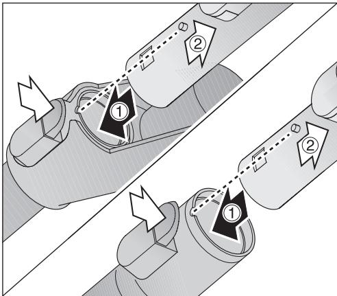 MIELE S5211 - Réglage du tube télescopique - 2